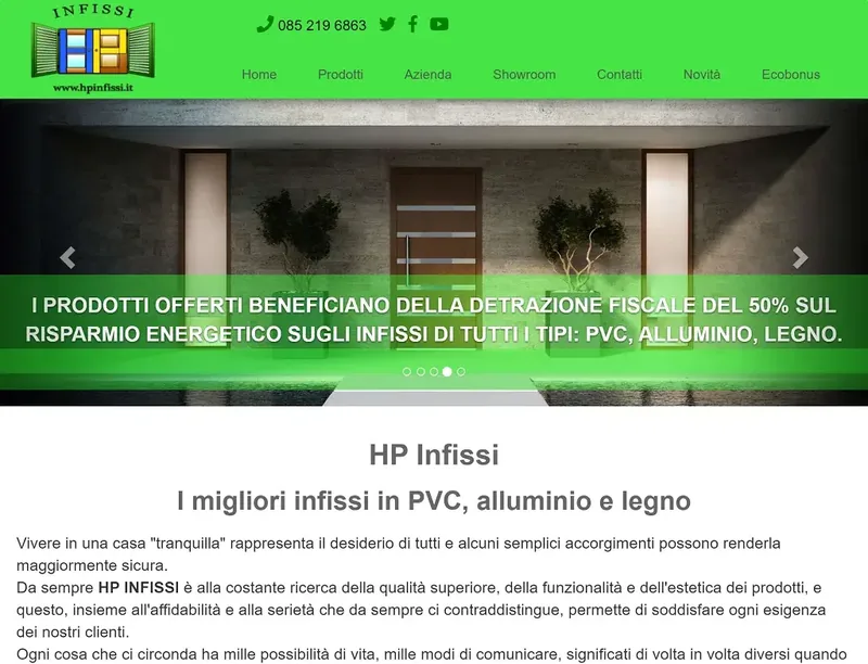 Corporate website: windows and doors