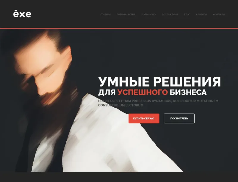 Landing page: business solutions